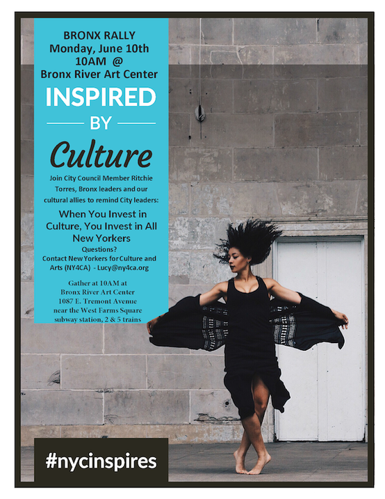 Inspired by Culture: NYC Culture Bx Rally: June 10, 2019